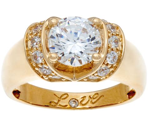 diamonesk rings|qvc gold diamonique rings.